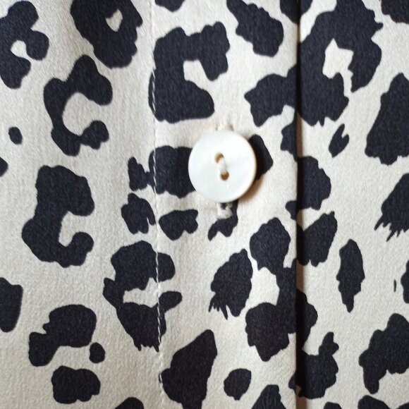 'MEL & LISA ESSENTIALS' Collarless Silk Blouse Size 8 Semi Fitted *Flawless - Picture 5 of 14